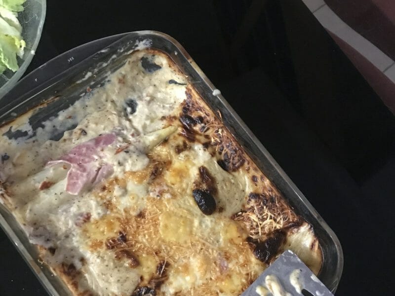 Cliquez pour zoomer ! Gratin d’asperges au jambon Thermomix par leslycassie