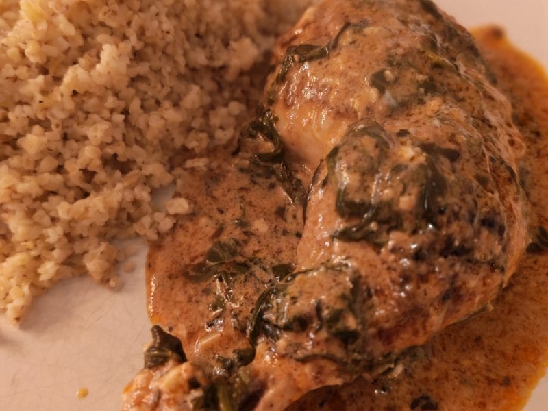 Cliquez pour zoomer ! Poulet sauce crémeuse au citron Thermomix par camille3556