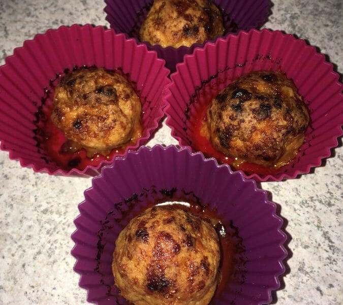 Cliquez pour zoomer ! Boulettes de poulet au chorizo Thermomix par Aurelia