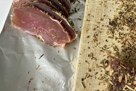 Cliquez pour zoomer ! Filet mignon séché aux herbes Thermomix par Cricri7172