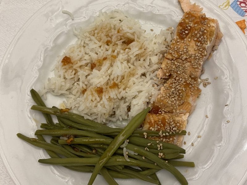 Cliquez pour zoomer ! Saumon laqué aux saveurs asiatiques Thermomix par Cricri7172