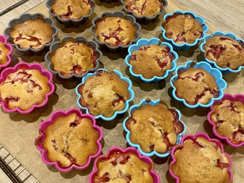 Cliquez pour zoomer ! Muffins aux fraises Thermomix par manouneee