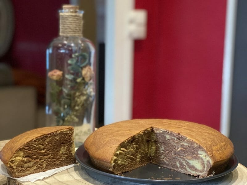 Cliquez pour zoomer ! Gâteau zébré Thermomix par manouneee