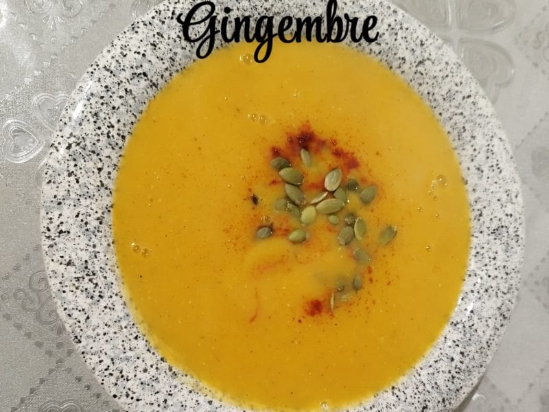 Cliquez pour zoomer ! Crème de patate douce au gingembre Thermomix par L'Alsacienne