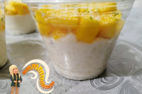 Cliquez pour zoomer ! Riz au lait de coco et mangue Thermomix par L'Alsacienne