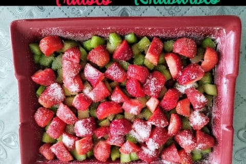Cliquez pour zoomer ! Crumble fraise rhubarbe et noix de coco Thermomix par L'Alsacienne