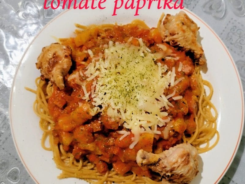 Cliquez pour zoomer ! Concombre cuit lardons tomate paprika Thermomix par L'Alsacienne