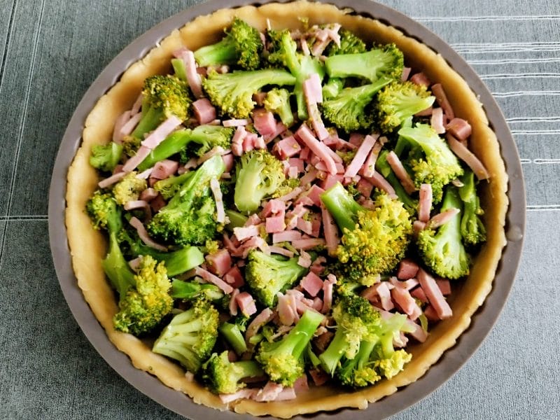 Cliquez pour zoomer ! Quiche au brocoli et jambon Thermomix par L'Alsacienne