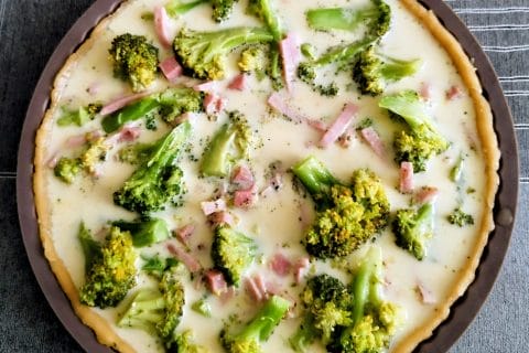 Cliquez pour zoomer ! Quiche au brocoli et jambon Thermomix par L'Alsacienne
