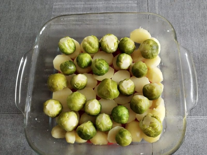 Cliquez pour zoomer ! Gratin de choux de Bruxelles au comté Thermomix par L'Alsacienne