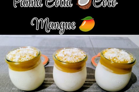 Cliquez pour zoomer ! Panna cotta coco mangue Thermomix par L'Alsacienne