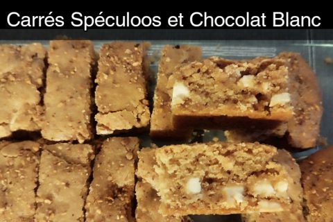 Cliquez pour zoomer ! Carrés spéculoos et chocolat blanc Thermomix par L'Alsacienne
