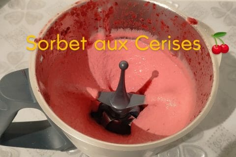 Cliquez pour zoomer ! Sorbet aux cerises Thermomix par L'Alsacienne