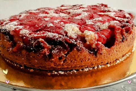 Cliquez pour zoomer ! Gâteau aux fraises Thermomix par L'Alsacienne