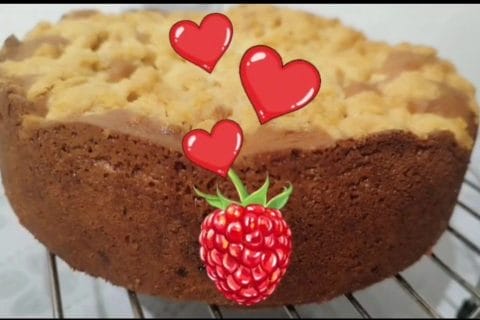 Cliquez pour zoomer ! Crumb cake framboises Thermomix par L'Alsacienne