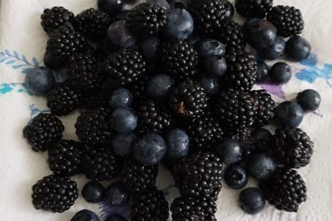 Cliquez pour zoomer ! Muffins aux mûres façon crumble Thermomix par L'Alsacienne