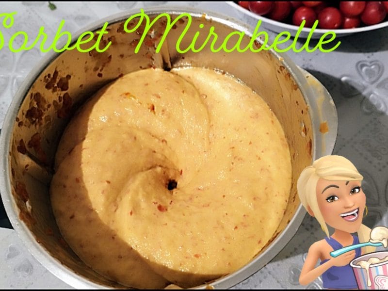 Sorbet mirabelle au Thermomix - Cookomix