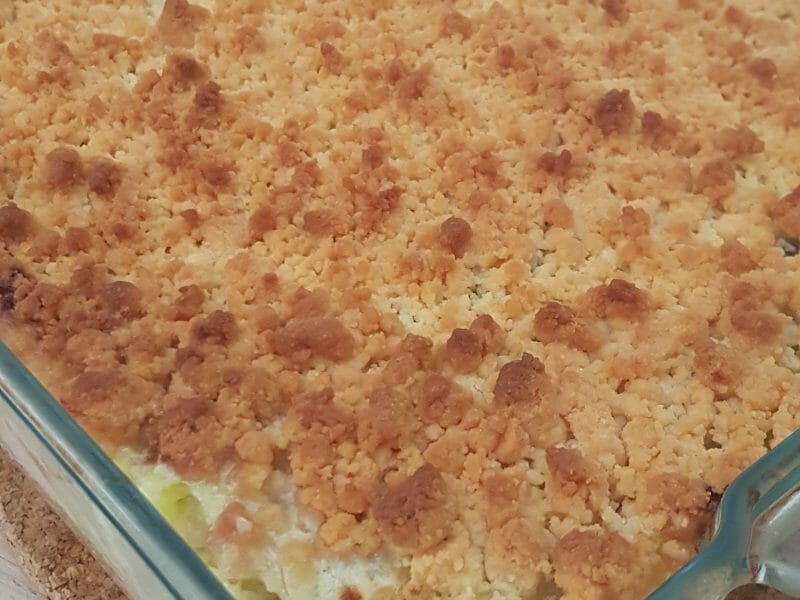 Cliquez pour zoomer ! Crumble poulet, courgettes et parmesan Thermomix par BAUDY13