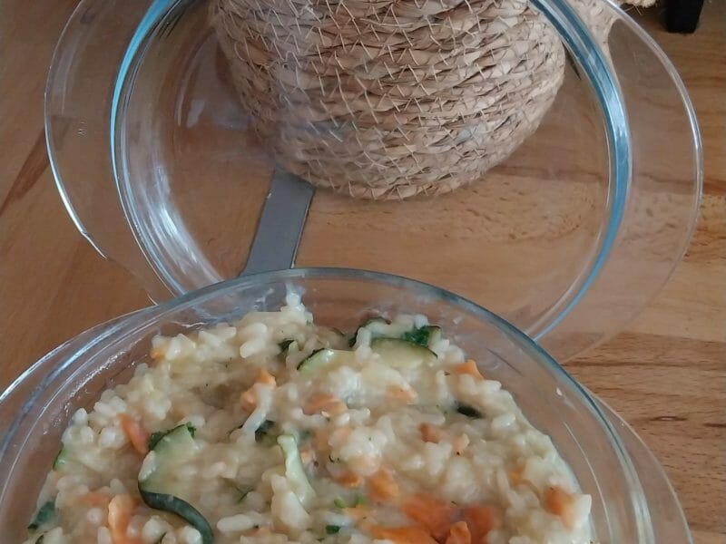 Cliquez pour zoomer ! Risotto courgettes saumon Thermomix par brigitte_267