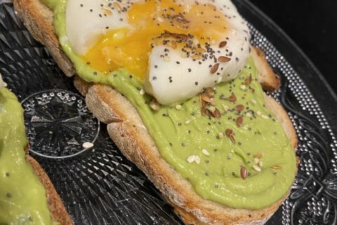 Cliquez pour zoomer ! Tartine avocat et oeuf mollet Thermomix par Noura84