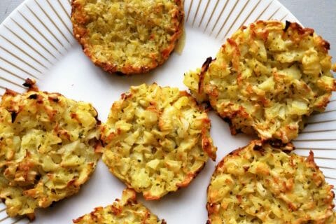 Cliquez pour zoomer ! Galettes de pommes de terre au four au Thermomix