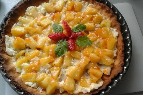 Cliquez pour zoomer ! Tarte piña colada au Thermomix