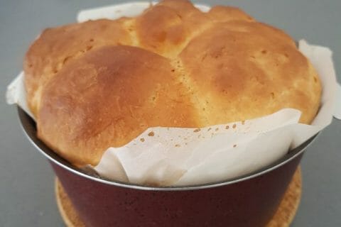 Cliquez pour zoomer ! Brioche sans beurre, sans oeufs au Thermomix