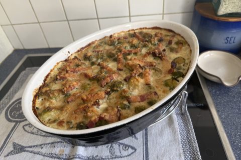 Cliquez pour zoomer ! Gratin de choux de Bruxelles au comté Thermomix par Biquet75