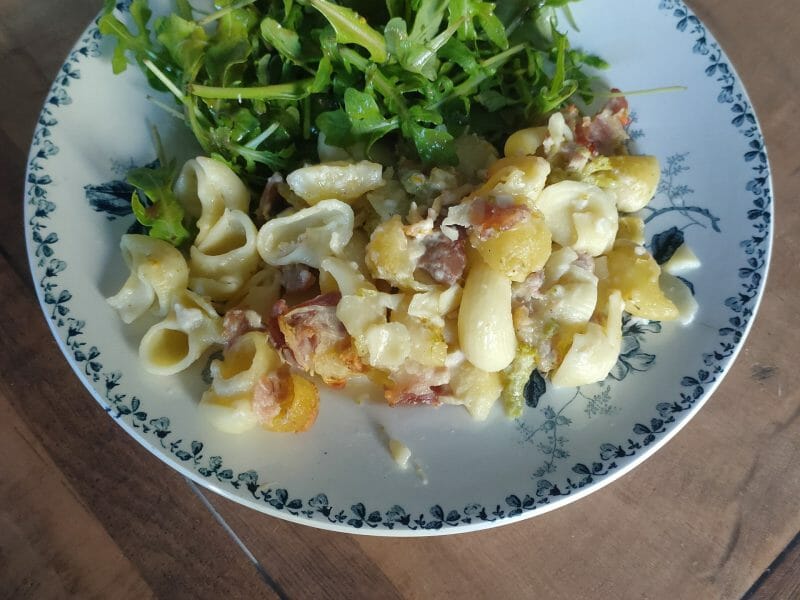 Cliquez pour zoomer ! Gratin de pâtes au brocoli Thermomix par vivi35190