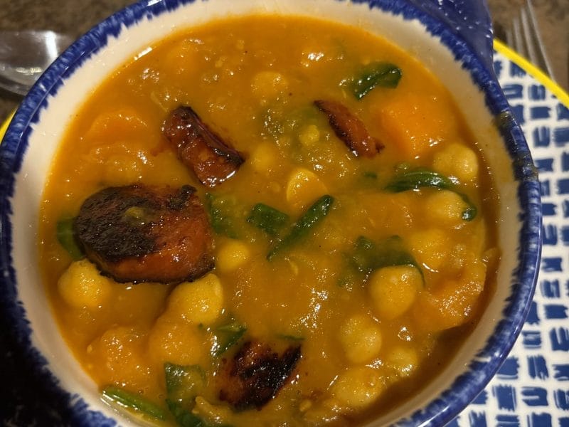 Cliquez pour zoomer ! Ragoût de pois chiches au chorizo et épinards Thermomix par alexandra_677