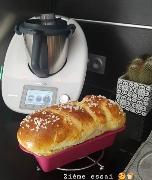 Cliquez pour zoomer ! Brioche tressée à la mie filante Thermomix par Cindy041192