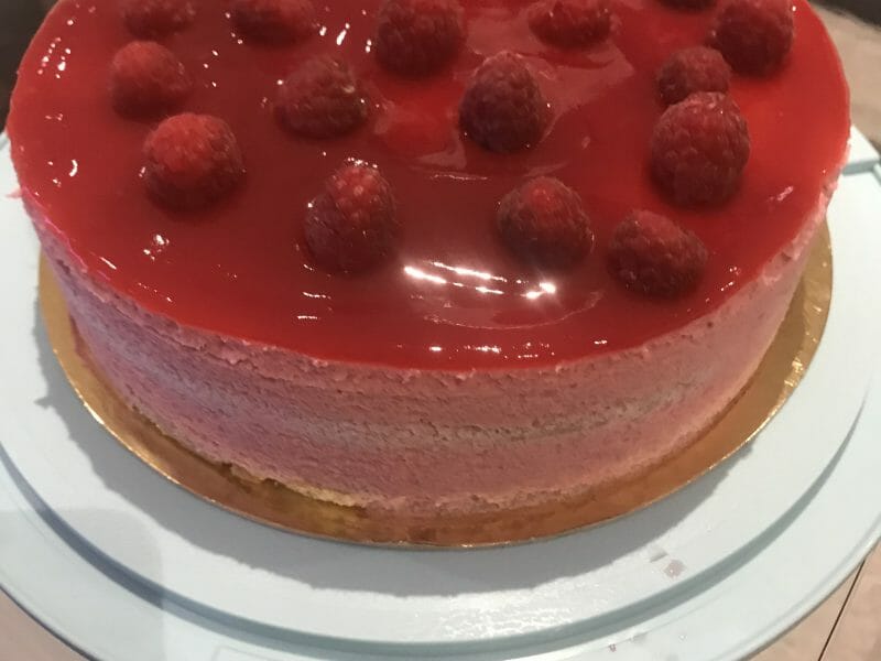 Cliquez pour zoomer ! Bavarois aux framboises Thermomix par Aysel 38160
