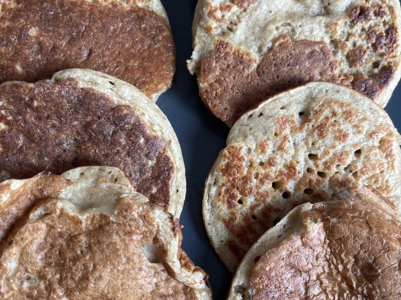 Cliquez pour zoomer ! Pancakes healthy flocons d’avoine et banane Thermomix par nayaby