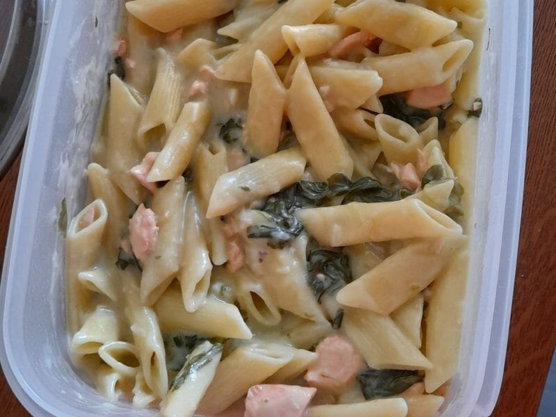 Cliquez pour zoomer ! One pot pasta – épinards et saumon fumé Thermomix par severine87