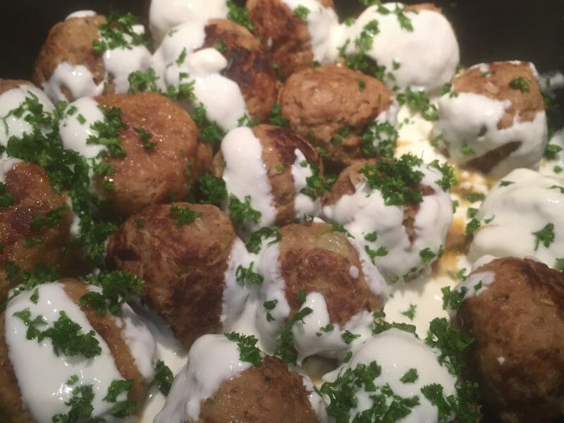 Cliquez pour zoomer ! Boulettes de poireau et boeuf citronné Thermomix par Lelahel