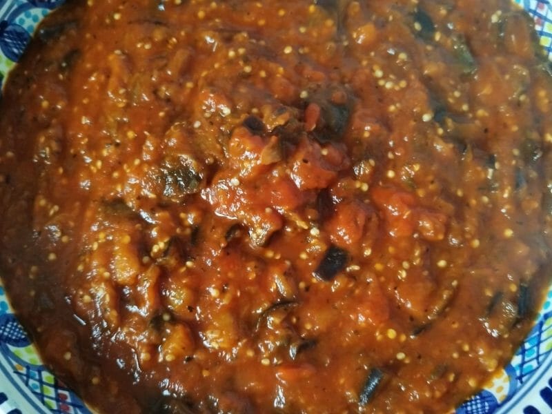 Cliquez pour zoomer ! Mijoté d’aubergines à la tomate Thermomix par counette64