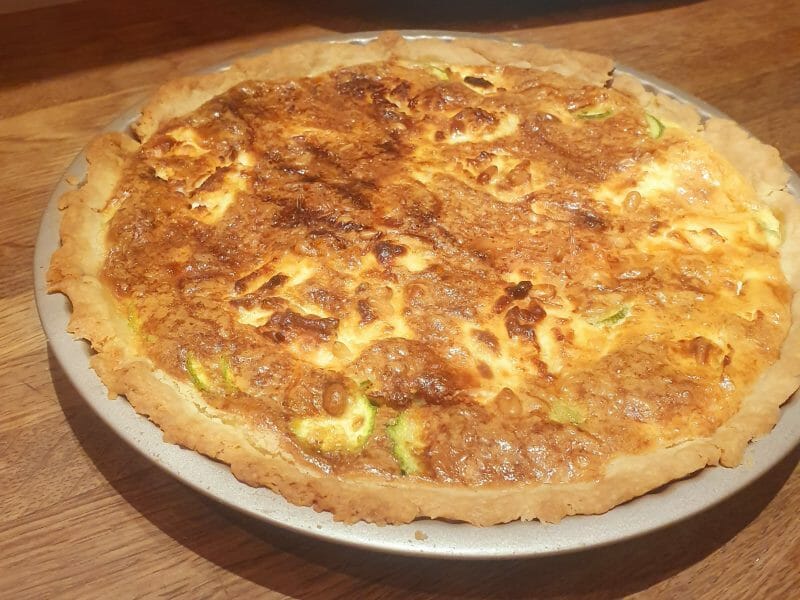 Cliquez pour zoomer ! Tarte courgettes, chèvre et pignons de pin Thermomix par Andalucia06
