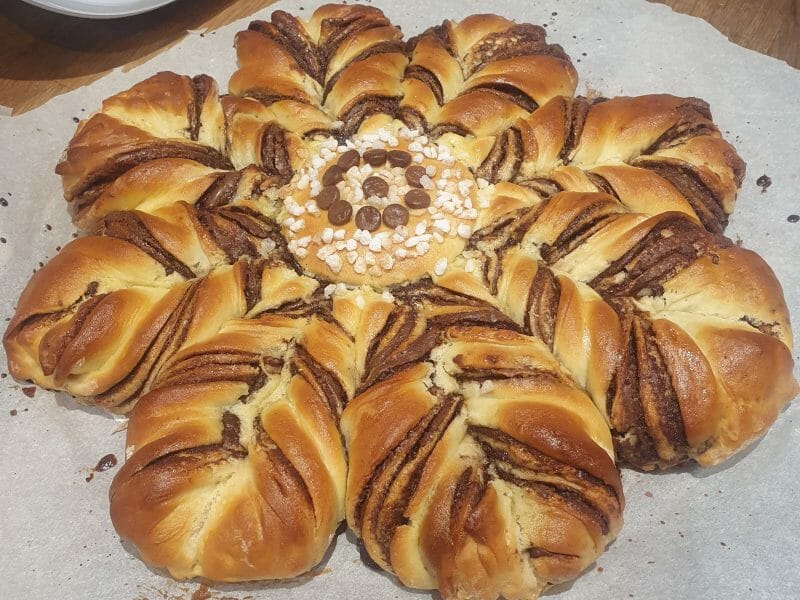 Cliquez pour zoomer ! Brioche étoilée au Nutella Thermomix par Andalucia06