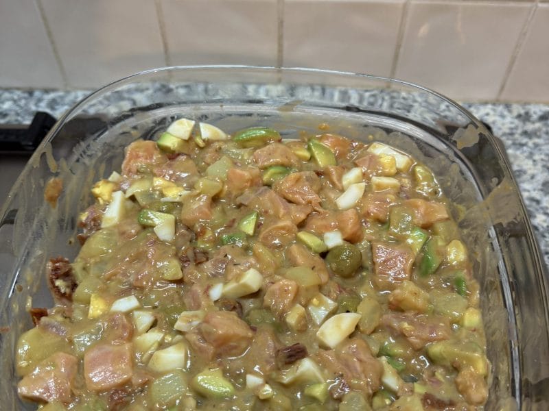 Cliquez pour zoomer ! Salade pommes de terre, saumon et avocat Thermomix par romain69