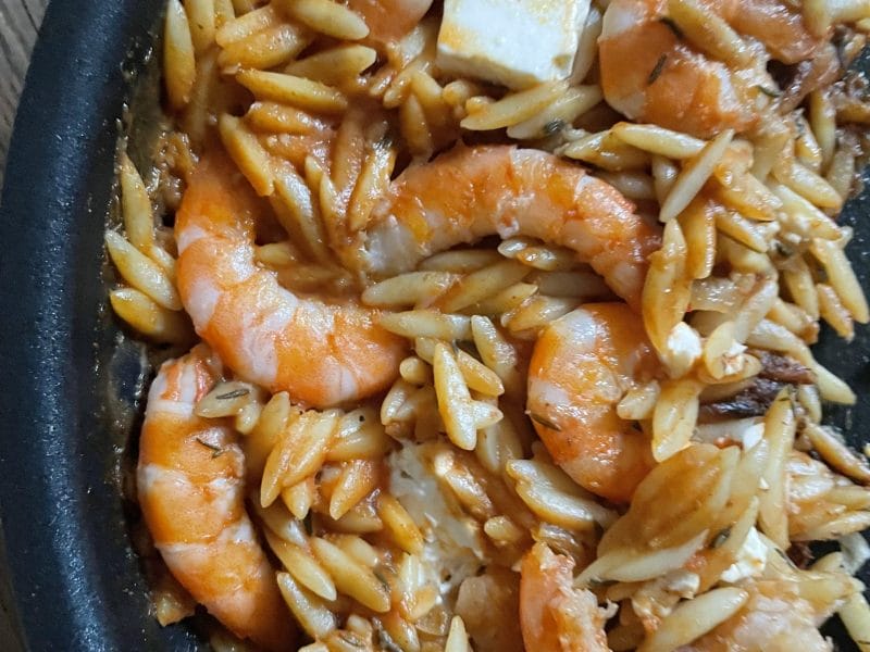 Cliquez pour zoomer ! Crevettes à la grecque Thermomix par zacuisine