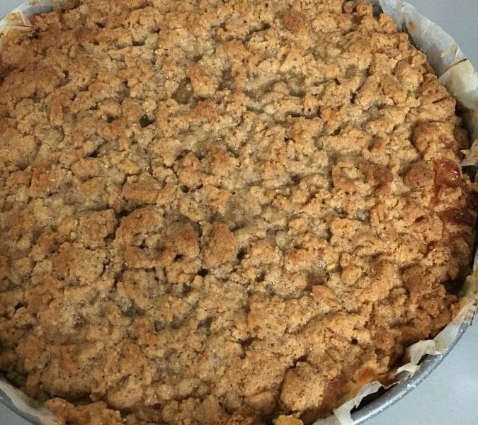 Cliquez pour zoomer ! Tarte aux pommes façon crumble Thermomix par Sarra.thermo