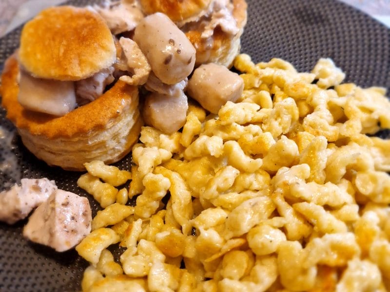 Cliquez pour zoomer ! Vols au vent dinde et champignons Thermomix par naturailes