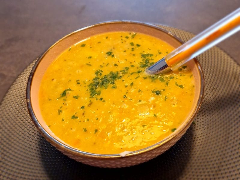 Cliquez pour zoomer ! Soupe à l’orge et aux haricots blancs Thermomix par naturailes