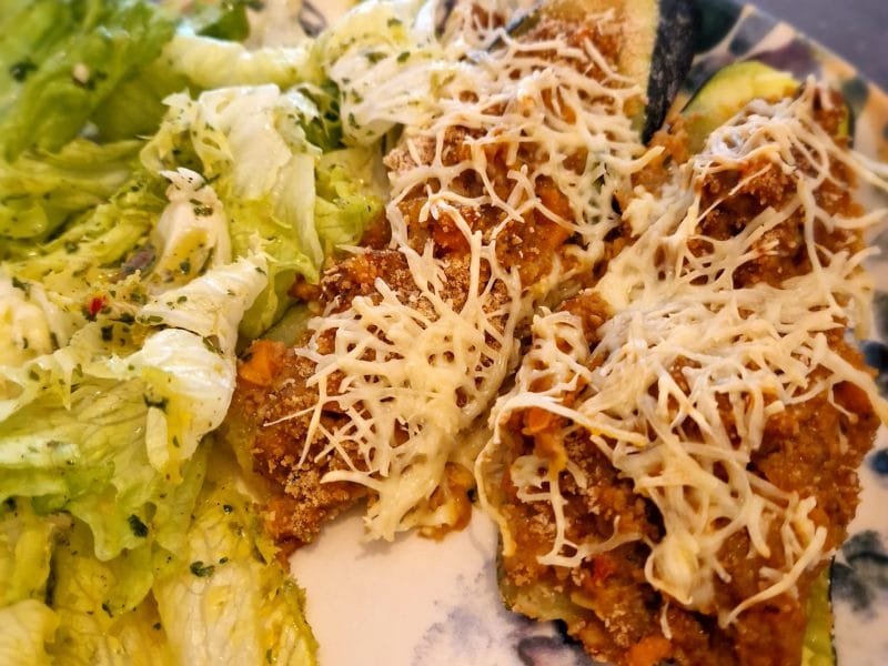 Cliquez pour zoomer ! Courgettes farcies à la viande hachée Thermomix par naturailes