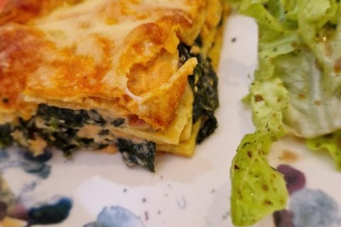 Cliquez pour zoomer ! Lasagnes au saumon et aux épinards Thermomix par naturailes
