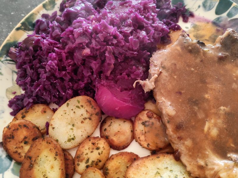 Cliquez pour zoomer ! Chou rouge, lardons et pommes Thermomix par naturailes