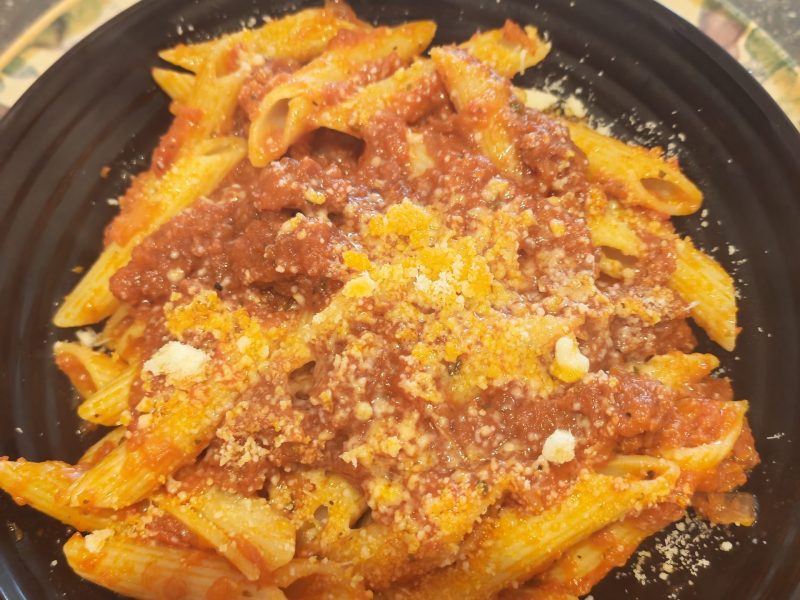 Cliquez pour zoomer ! Penne au chorizo Thermomix par naturailes