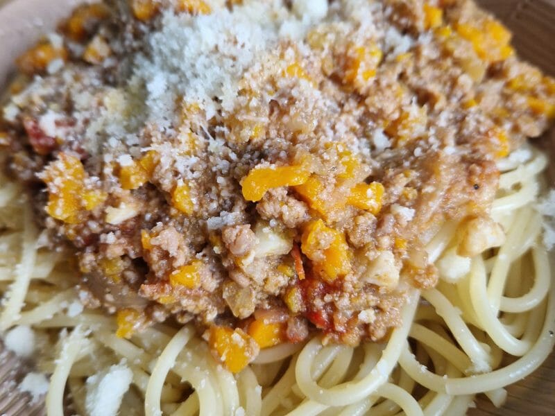Cliquez pour zoomer ! Spaghettis bolognaise Thermomix par naturailes