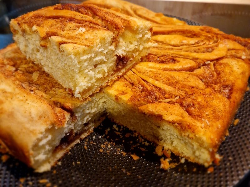 Cliquez pour zoomer ! Gâteau brioché façon cinnamon rolls Thermomix par naturailes
