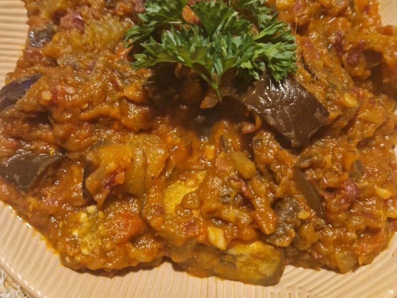 Cliquez pour zoomer ! Mijoté d’aubergines à la tomate Thermomix par naturailes